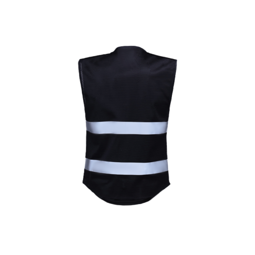 CV-BK - Premium Black Safety Vest - Image 2