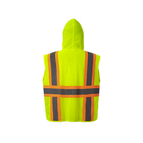 HM7048C-2 - Hooded Safety Vest - Image 2