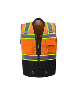 SV344BKC-2-Black Premium Surveyor Vest