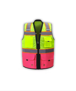SV544PKC-2 - Pink Premium Surveyor Vest