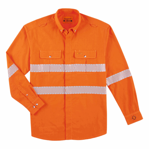 112317760 - Wrangler® FR High Visibility Work Shirt - Safety Orange