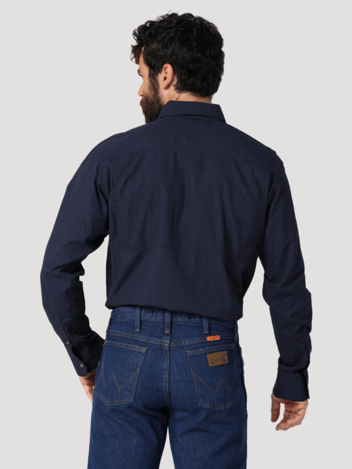 112319170 - Wrangler® FR Vented Work Shirt - Navy - Image 2