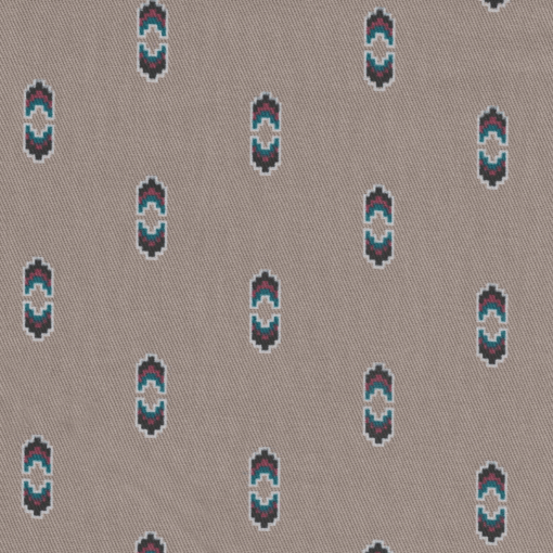 112319171 - Wrangler® FR 20X Fashion Snap Shirt - Tan/Aztec Print - Image 5