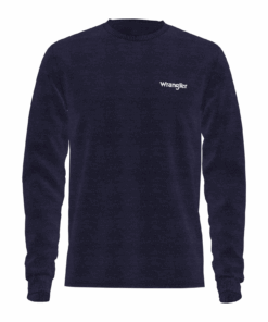 112335429 - Wrangler® FR Flame Resistant Graphic Long Sleeve T-Shirt - Navy/Indigo