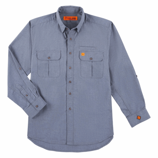 112319265 - Wrangler® FR Vented Work Shirt - Grey