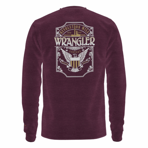 112335426 - Wrangler® FR Flame Resistant Graphic Long Sleeve T-Shirt - Wine - Image 2