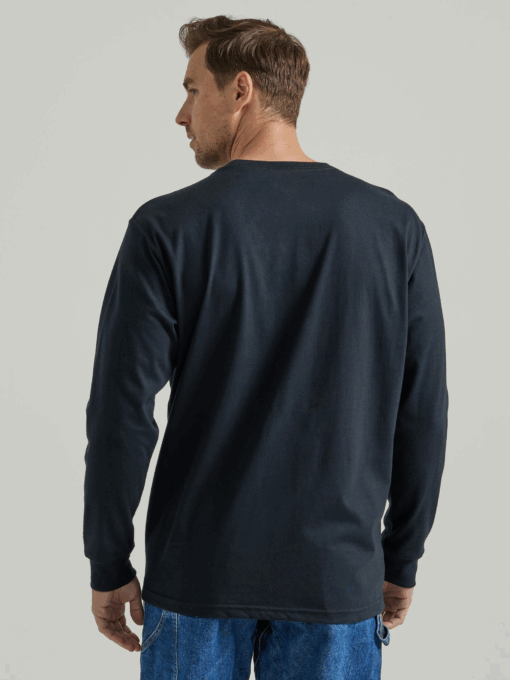 112335427 - Wrangler® FR Flame Resistant Graphic Long Sleeve T-Shirt - Black - Image 3