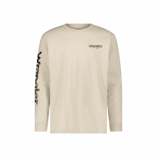 112366292 - Wrangler® FR Flame Resistant Graphic Long Sleeve T-Shirt - Sand