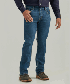 112369395 - Wrangler® FR Retro Slim Boot Jean - Midstone