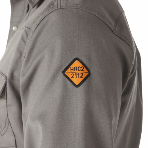 FR127CH - Wrangler® FR Flame Resistant Lightweight Work Shirt - Charcoal - Image 4