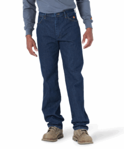 FR13MDW - Wrangler® FR Flame Resistant Original Fit Jean - Dark Wash