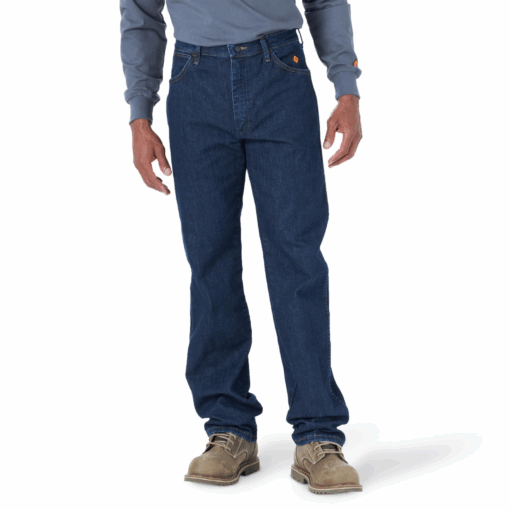 FR13MDW - Wrangler® FR Flame Resistant Original Fit Jean - Dark Wash