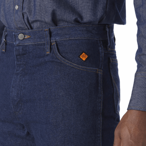 FR13MWZ - Wrangler® FR Flame Resistant Original Fit Jean - Prewash - Image 7