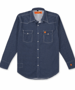 FR168NV - Wrangler® FR Flame Resistant 20X Snap Shirt - Navy
