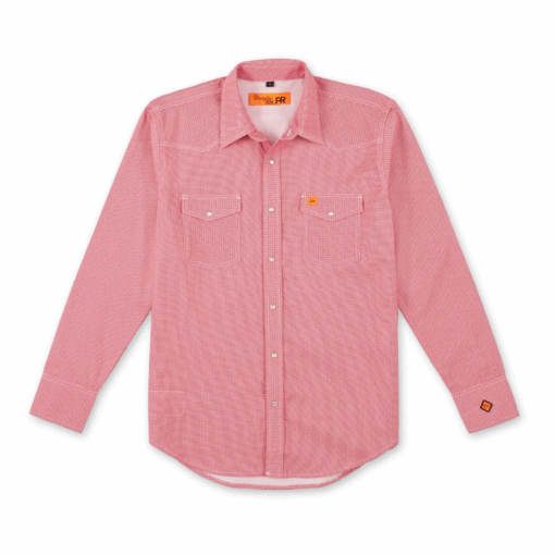 FR169RD - Wrangler® FR Flame Resistant 20X Snap Shirt - Red