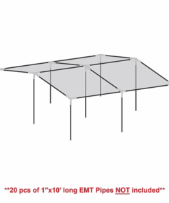 PR2020-W - 20'x20' White Canopy Peak Type Roof Kit