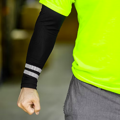 CAS-BK Cooling Arm Sleeve, Black, Reflective Stripe - Image 4