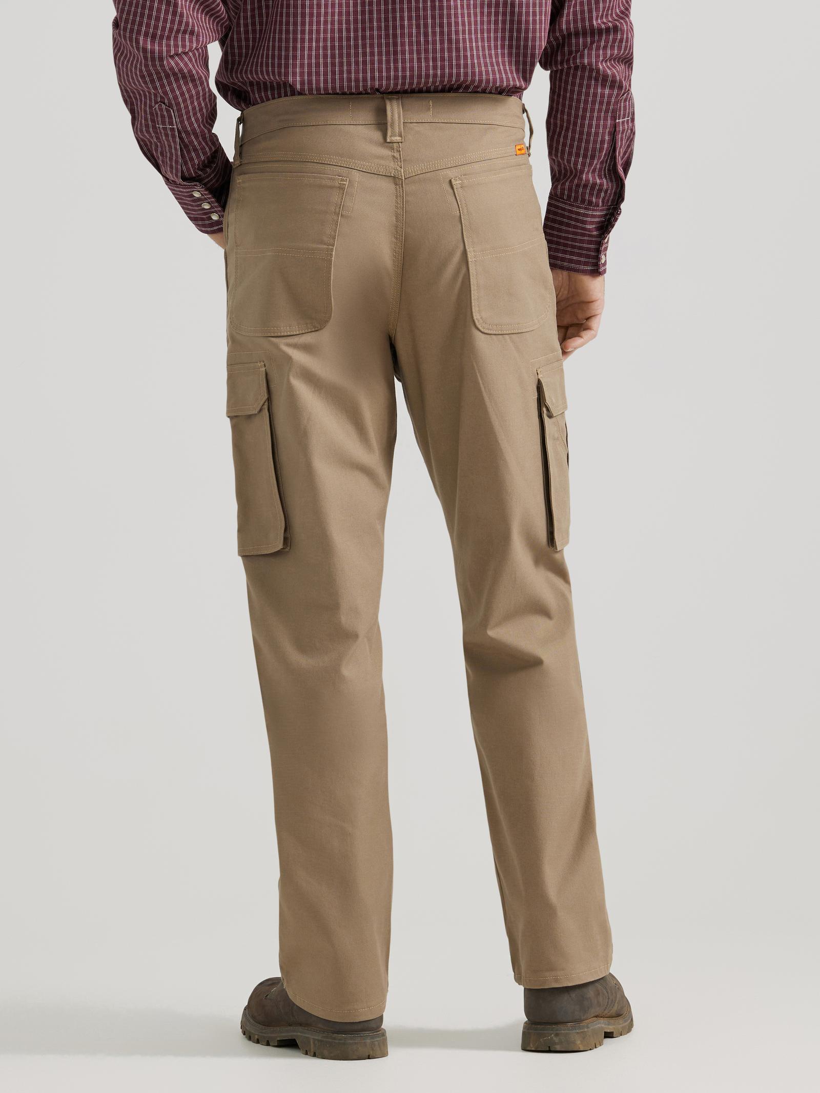 112343590 - Wrangler® FR Flame Resistant Ranger Pant - Relaxed Fit - Khaki - Image 3