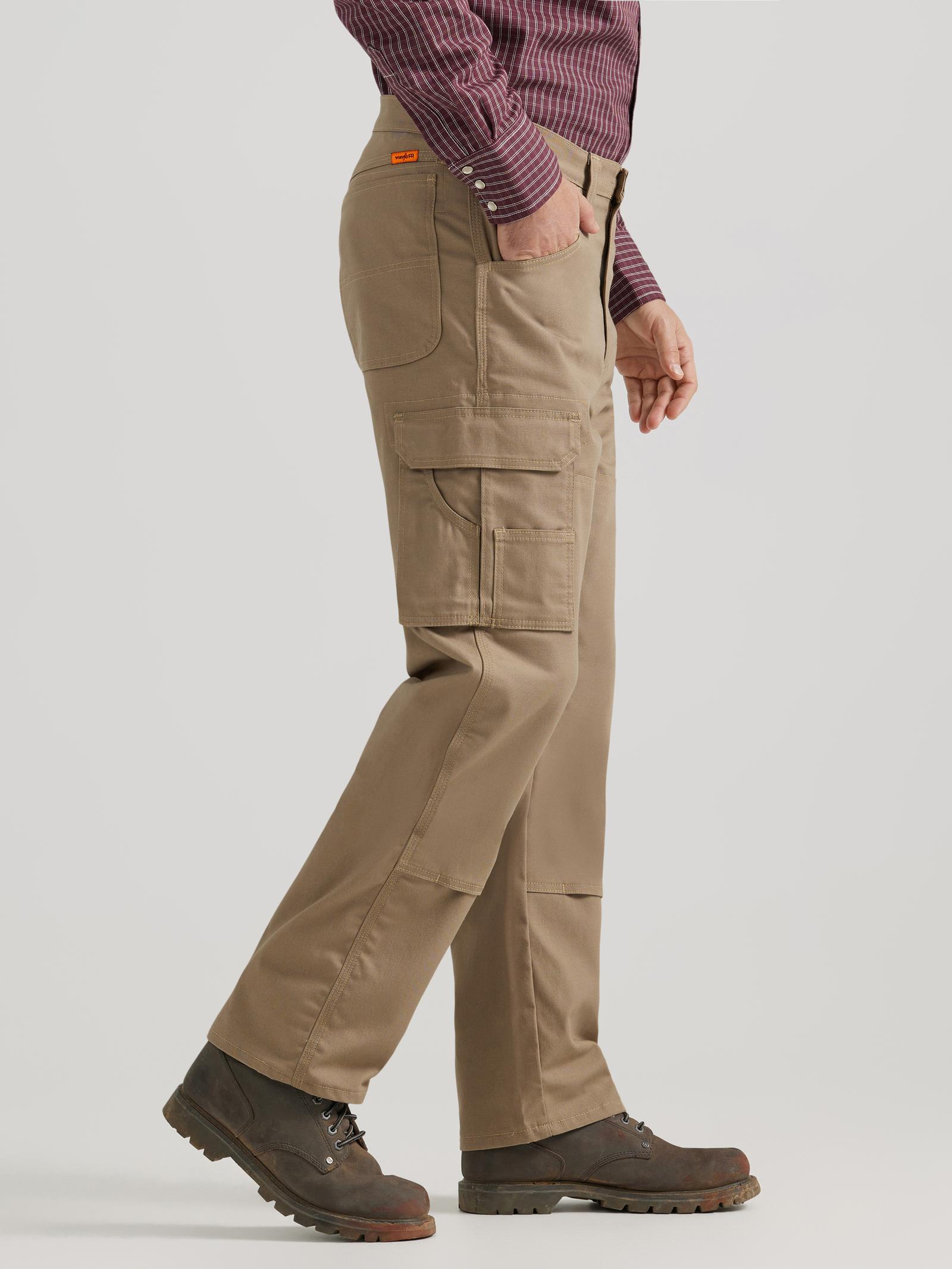 112343590 - Wrangler® FR Flame Resistant Ranger Pant - Relaxed Fit - Khaki - Image 4
