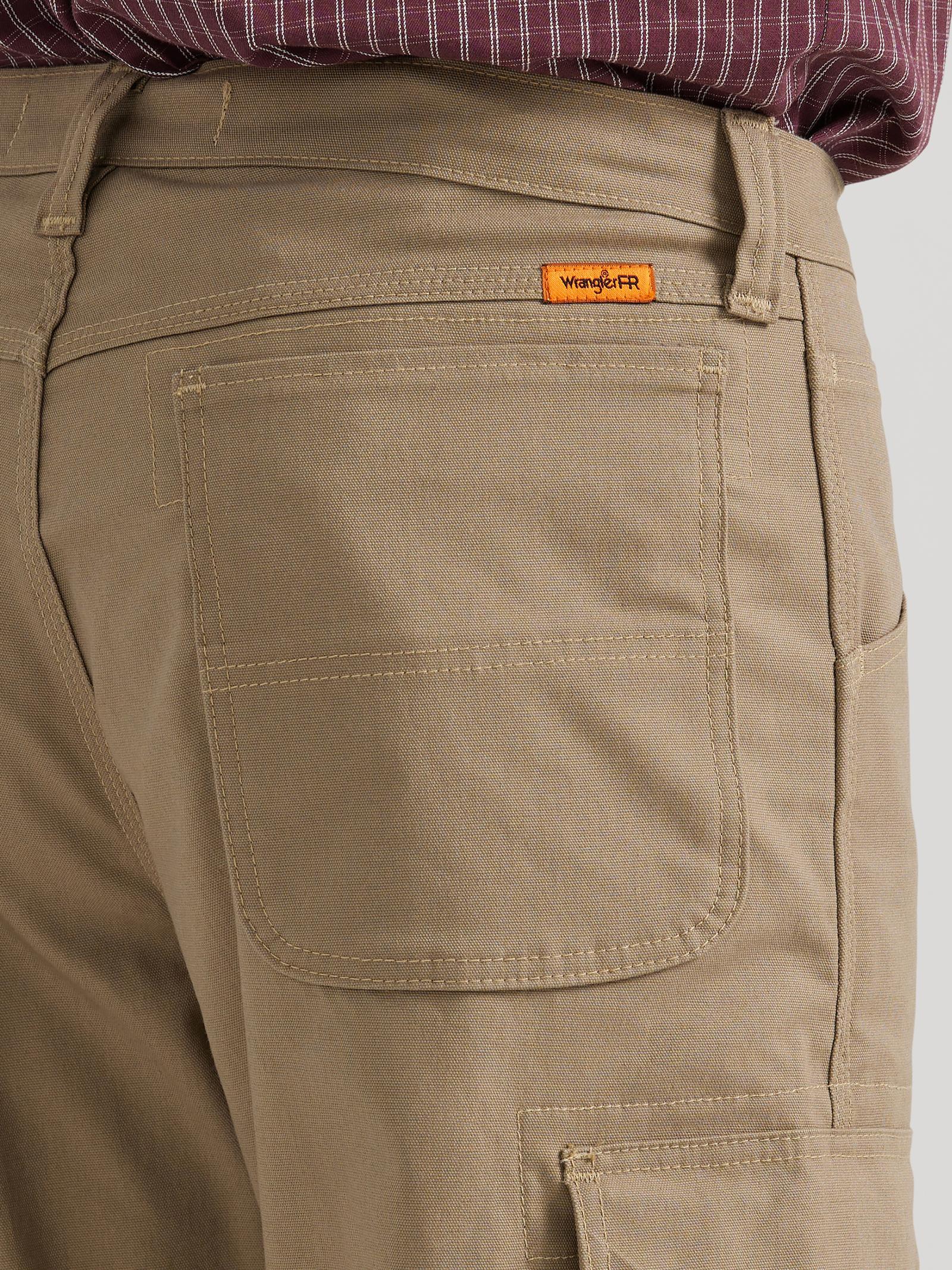 112343590 - Wrangler® FR Flame Resistant Ranger Pant - Relaxed Fit - Khaki - Image 5