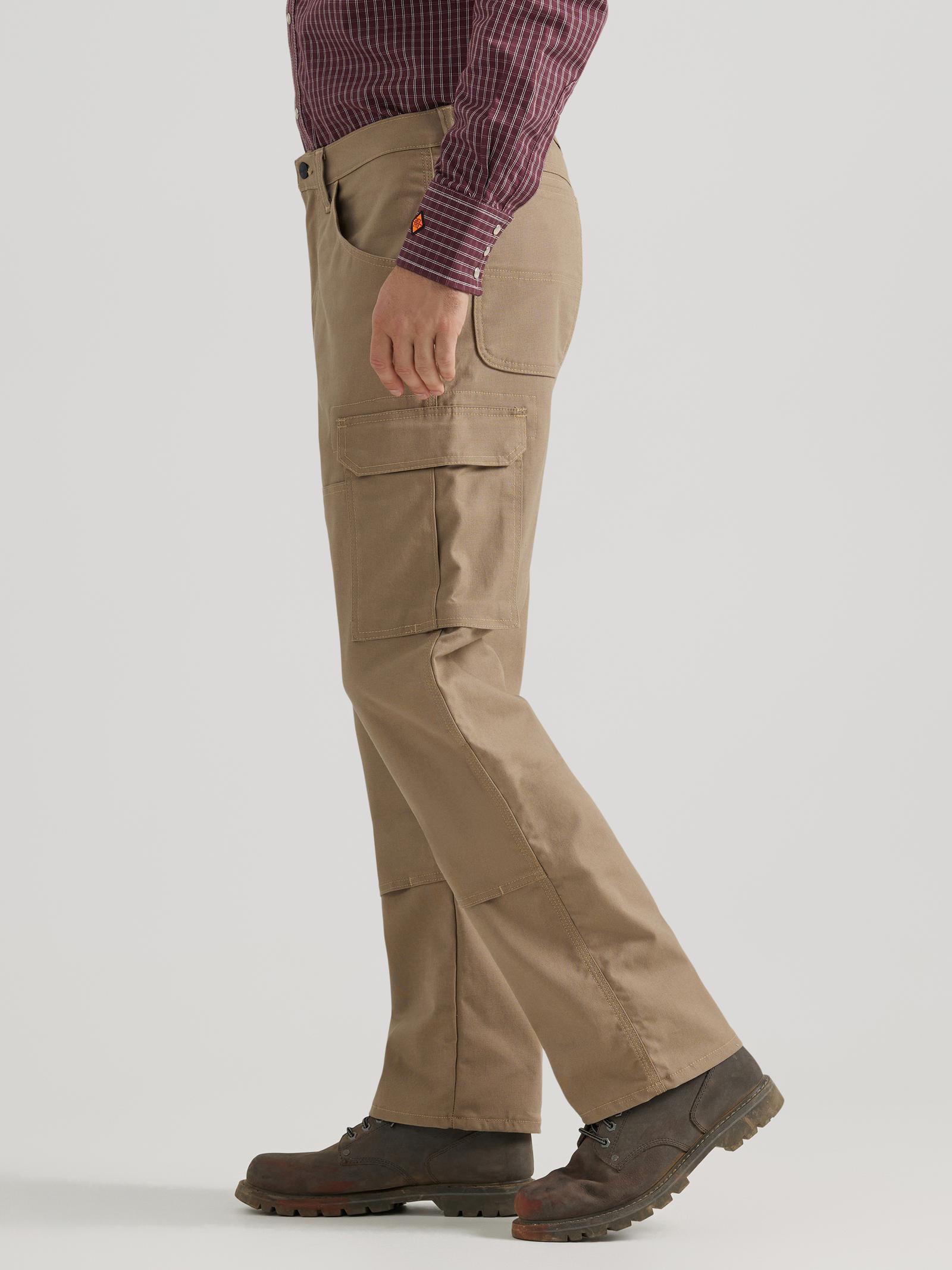 112343590 - Wrangler® FR Flame Resistant Ranger Pant - Relaxed Fit - Khaki - Image 9
