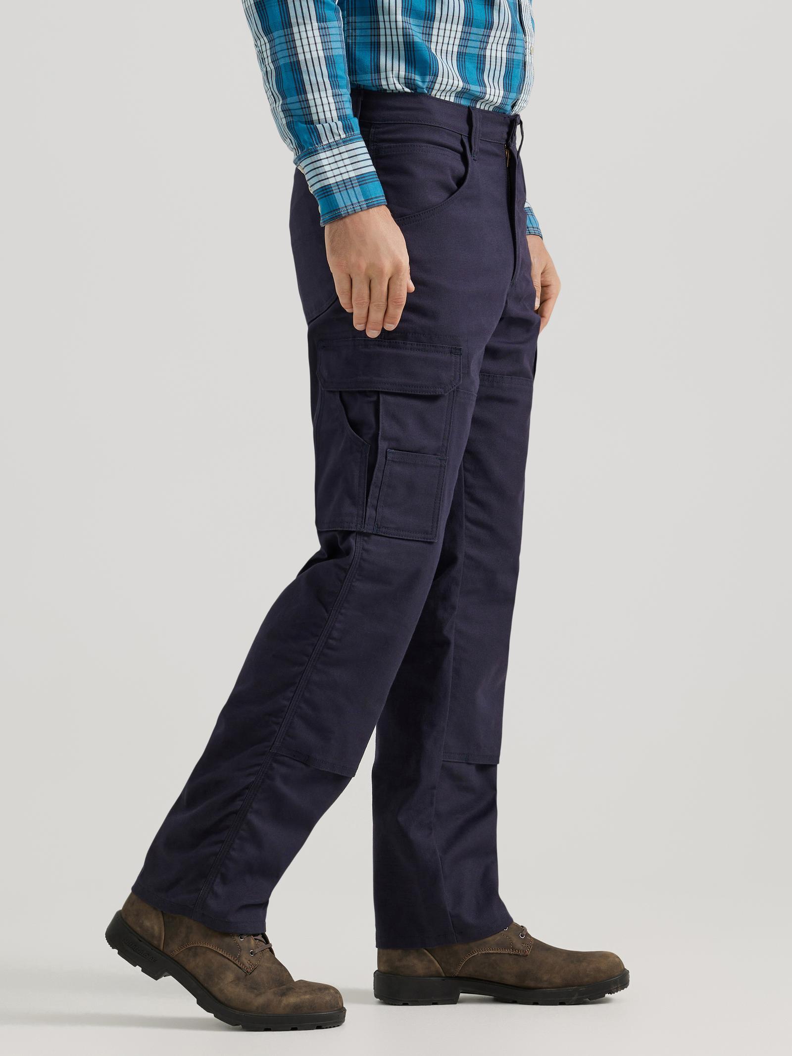112343591 - Wrangler® FR Flame Resistant Ranger Pant - Relaxed Fit - Navy - Image 3