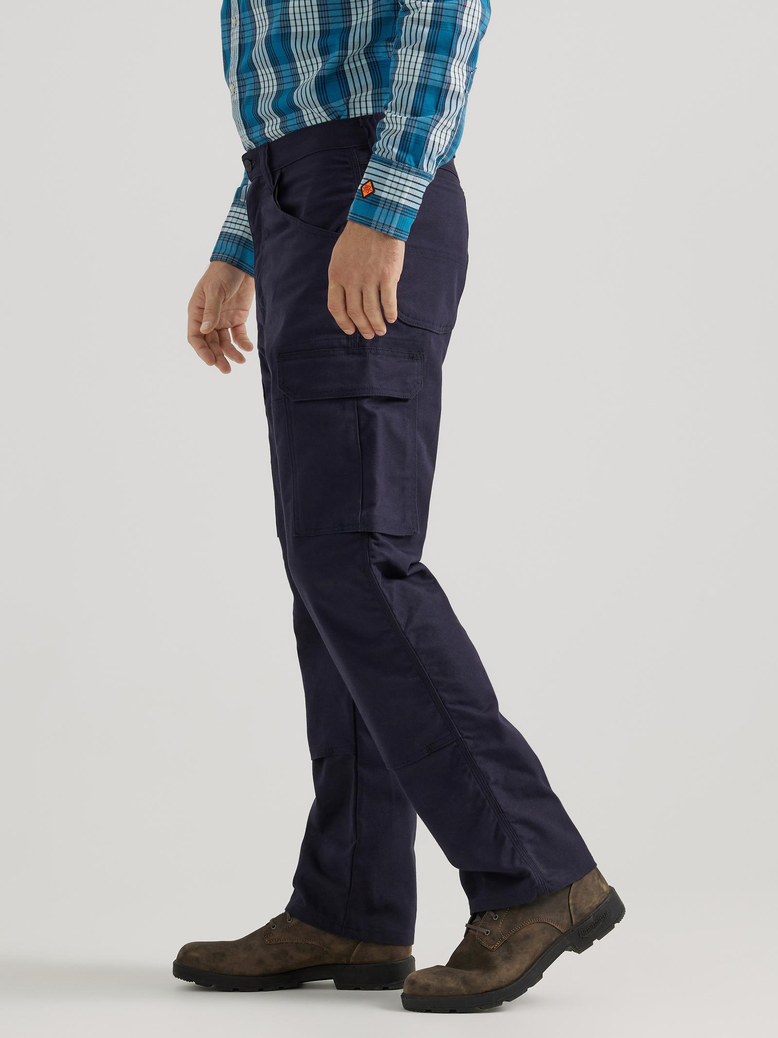 112343591 - Wrangler® FR Flame Resistant Ranger Pant - Relaxed Fit - Navy - Image 9