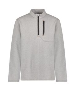 112350882 - Wrangler® FR Quarter Zip Pullover - Grey Heather