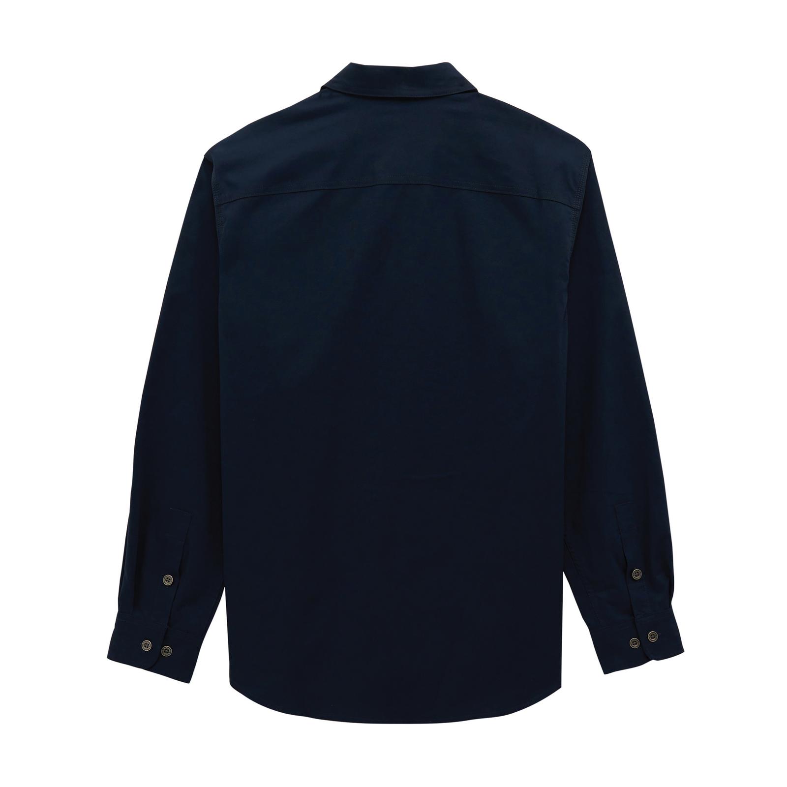 112382655 - Wrangler FR® Button Closure Workshirt - Relaxed Fit - Navy - Image 2