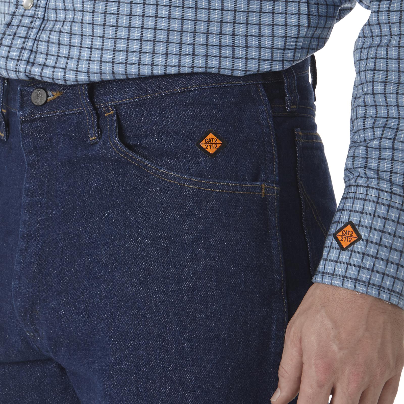 FR31MWZ - Wrangler® FR Flame Resistant Relaxed Fit Jean - Prewash - Image 8