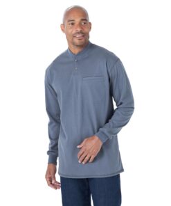 FR3W7CR - Wrangler® FR Flame Resistant Long Sleeve Henley - Castle Rock