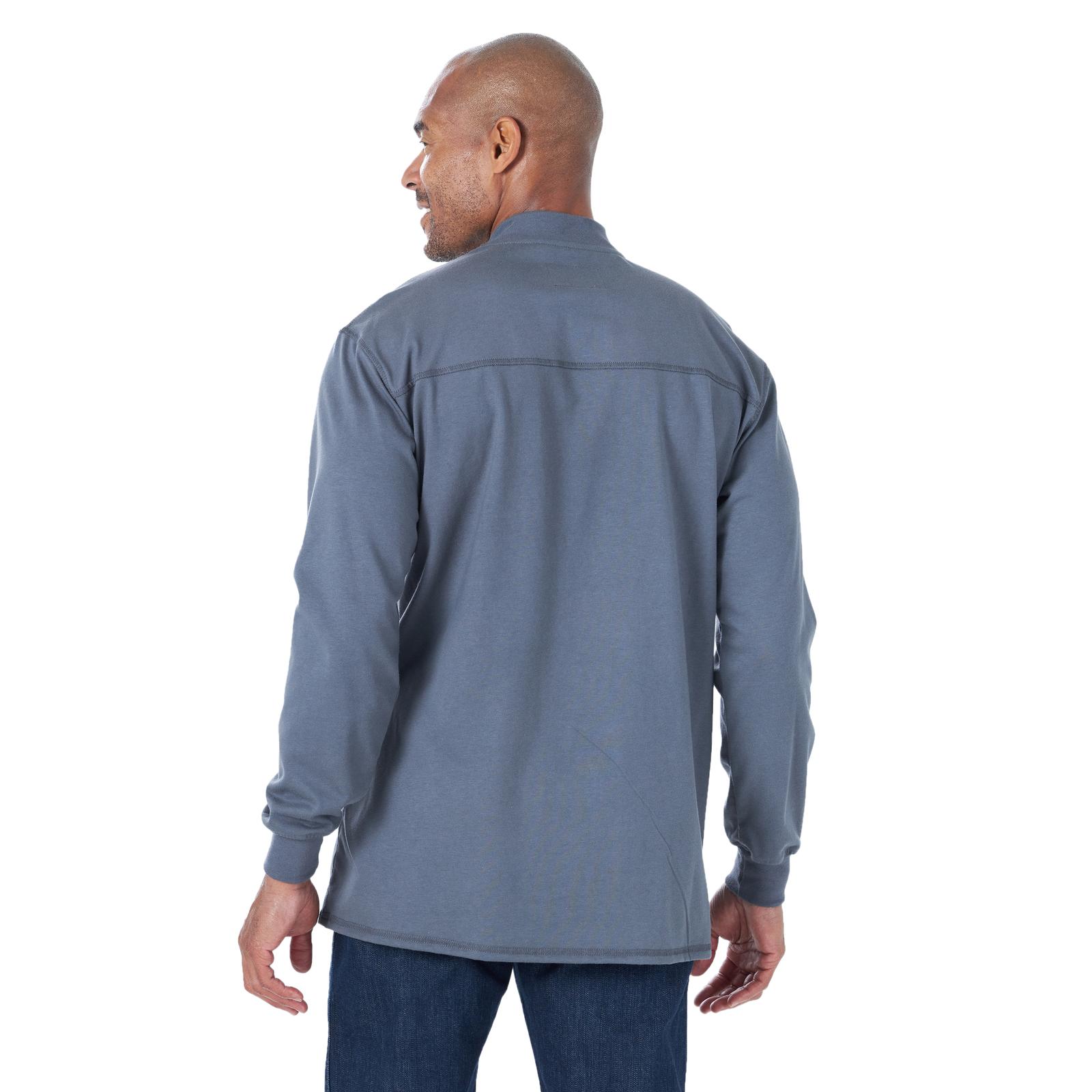 FR3W7CR - Wrangler® FR Flame Resistant Long Sleeve Henley - Castle Rock - Image 2