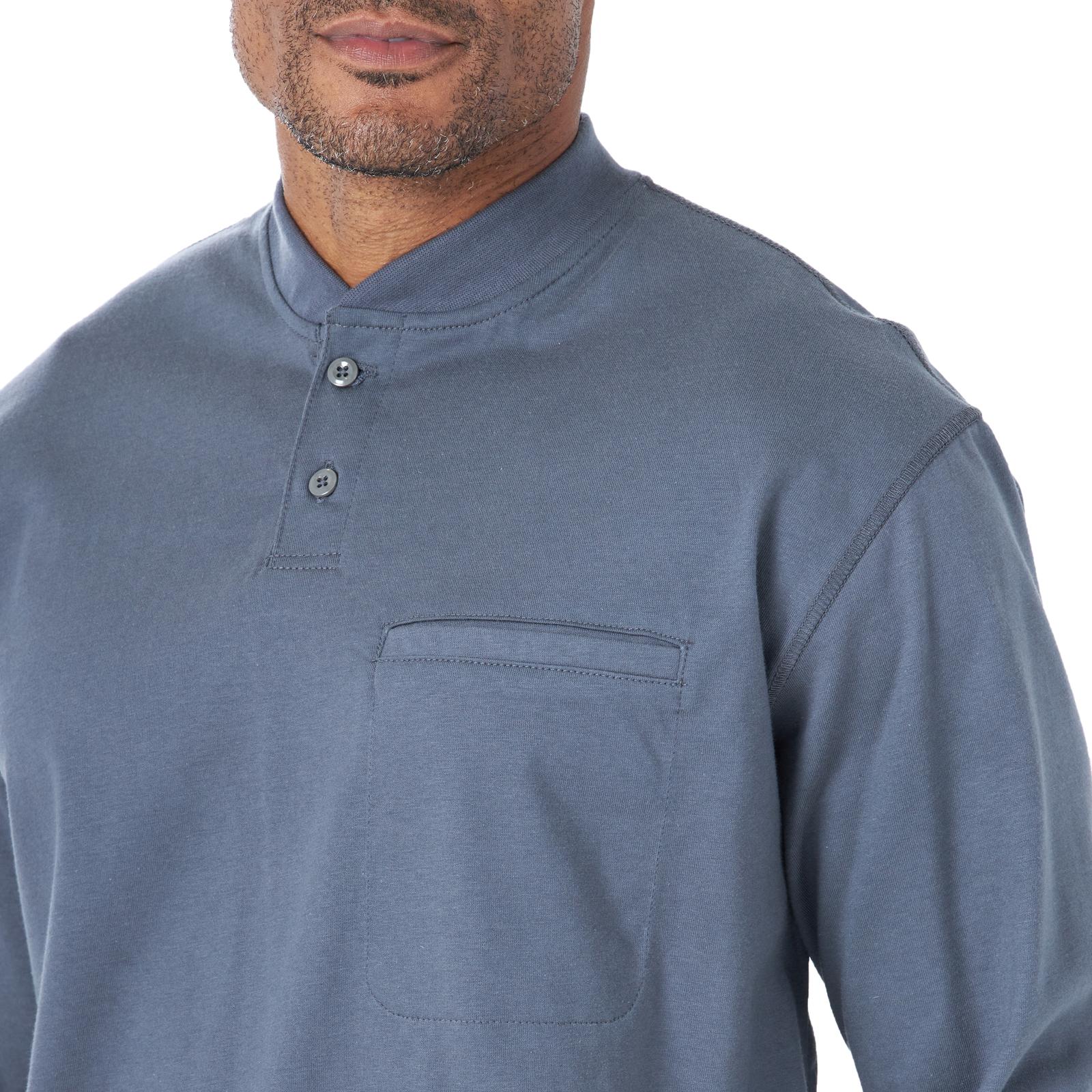 FR3W7CR - Wrangler® FR Flame Resistant Long Sleeve Henley - Castle Rock - Image 4