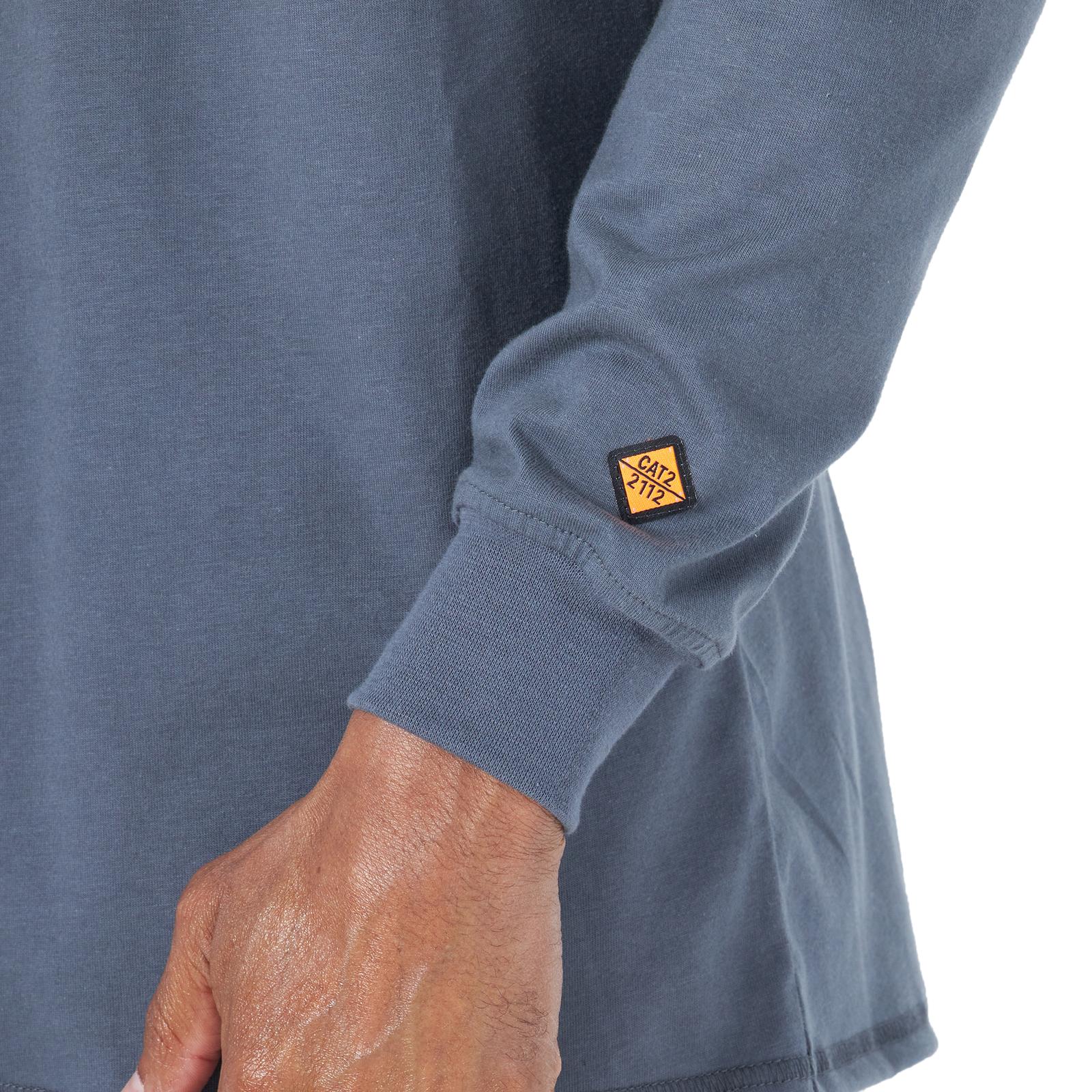 FR3W7CR - Wrangler® FR Flame Resistant Long Sleeve Henley - Castle Rock - Image 5