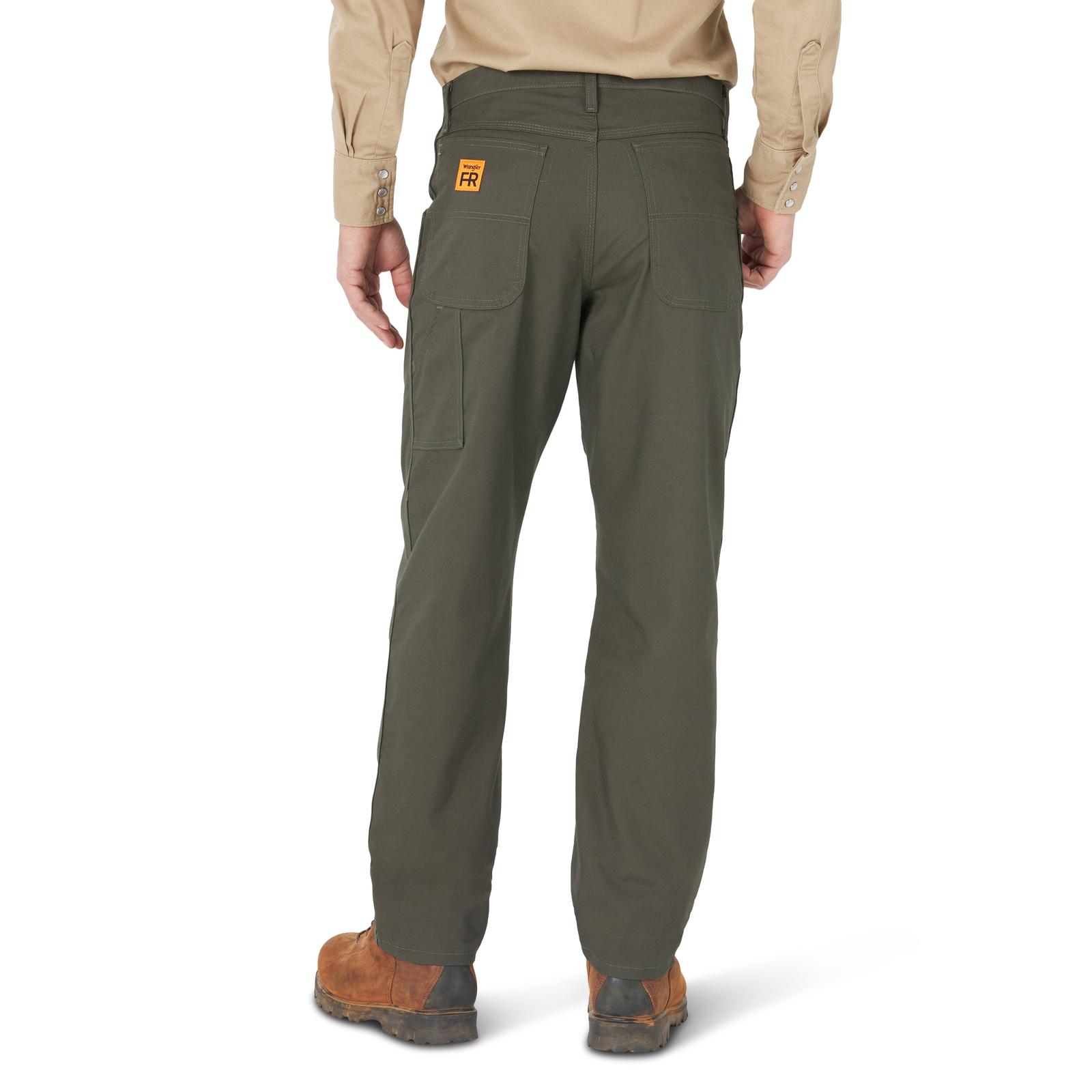FR3WACG - Wrangler® FR Flame Resistant Carpenter Jean - Relaxed Fit - Loden - Image 3