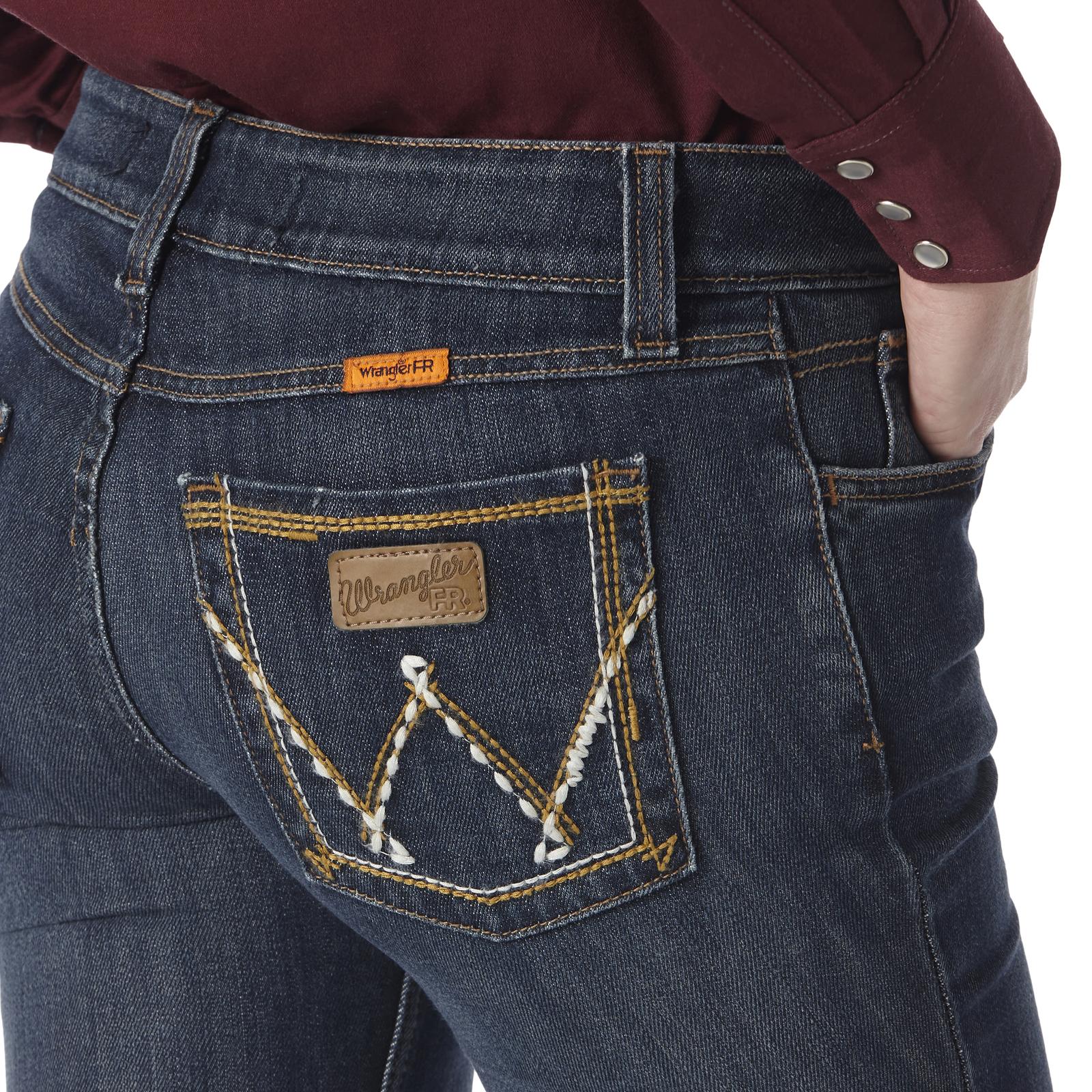 FRAC9BF - Wrangler® FR Flame Resistant Retro Mae Boot Cut Jean - Denim - Image 9