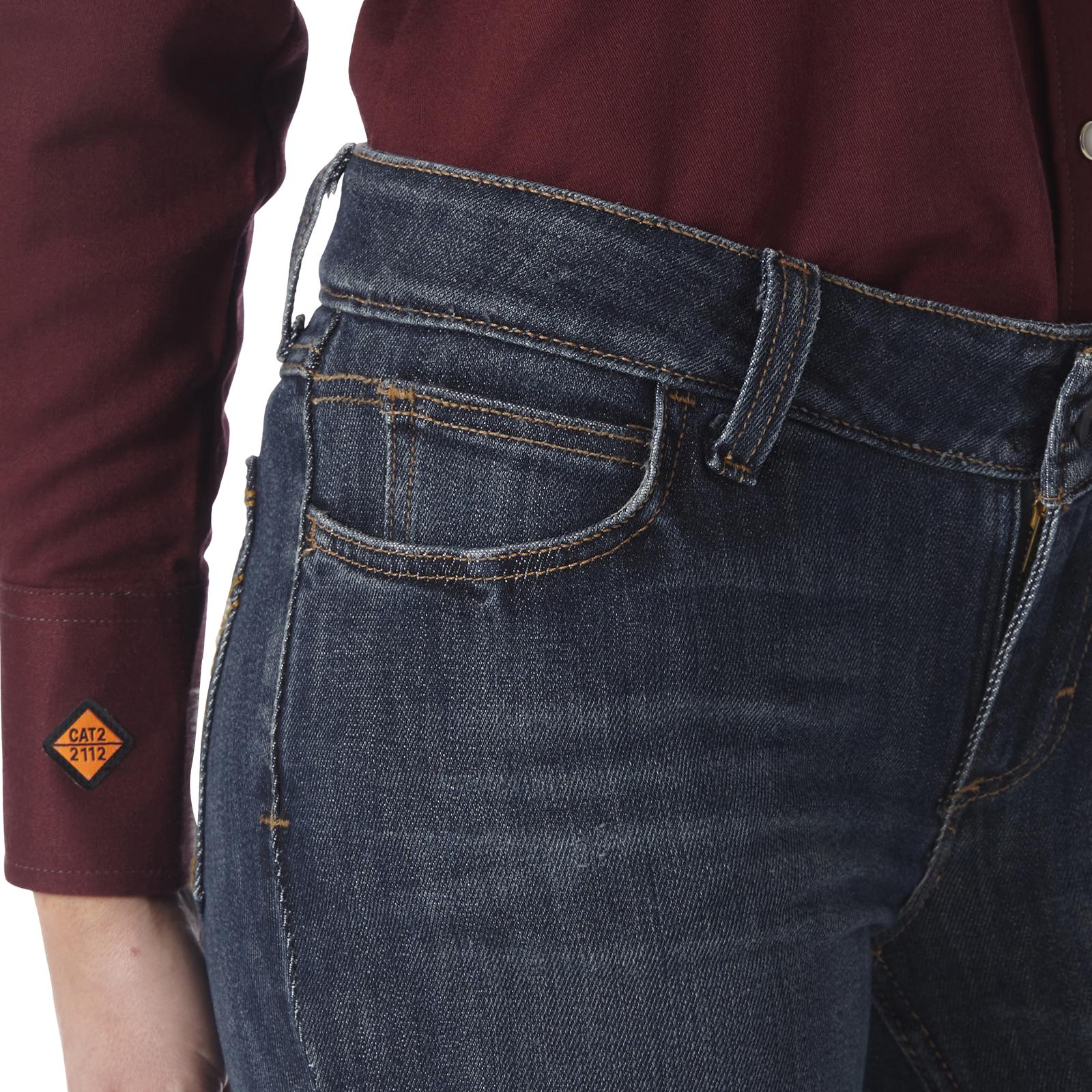 FRAC9BF - Wrangler® FR Flame Resistant Retro Mae Boot Cut Jean - Denim - Image 10